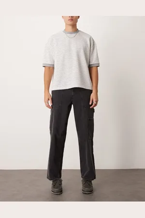 New Look Forvaskede sorte arbejds-jeans