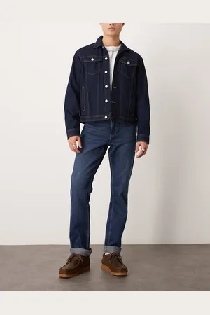 New Look Jeans med lige ben og opsmøg-Marineblå