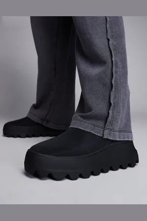ASOS Sorte pull-on-støvler med chunky sål