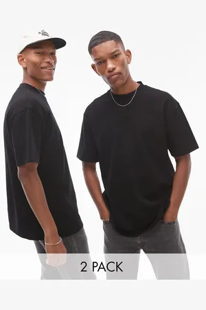 Topman Pakke med 2 oversized T-shirts i sort
