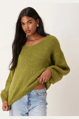 JDY Vendbar pullover-trøje i strik