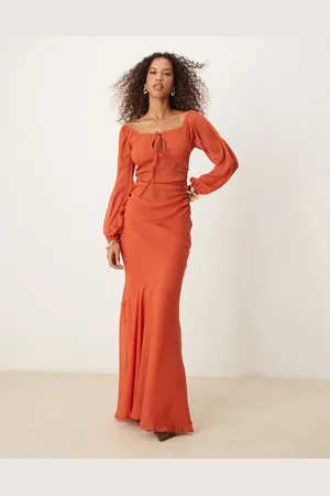 ASOS Maxinederdel i chiffon - Del af sæt