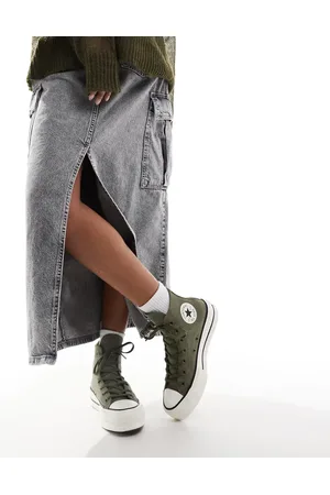 Converse Chuck Taylor - All Star Hi Lift - Olivengrønne sneakers