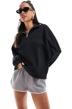 ASOS Sweatshirt med halv lynlås