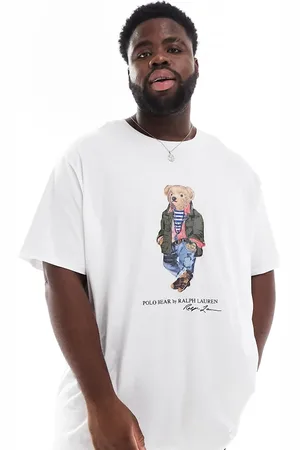 Ralph Lauren Big & Tall - Explorer Bear - Oversized og T-shirt med bjørneprint