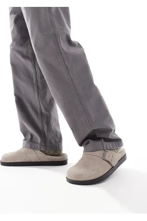 Pull&Bear Grå børstede clogs