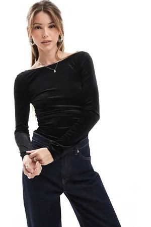 Pull&Bear Og langærmet bodystocking i velour