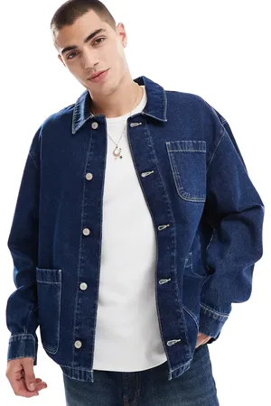 ASOS Indigoblå oversized denimjakke