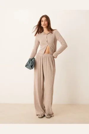 Miss Selfridge Børstet cardigan i chunky ribstrik-Grøn
