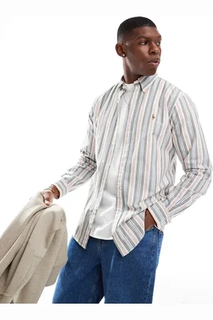 Ralph Lauren Oxford-skjorte med logoikon og forskellige striber