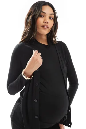 Mama;licious Mamalicious Maternity - Mix og match - cardigan i blød jersey - Del af sæt