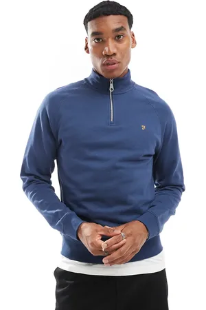 Farah Jim - sweatshirt med halv lynlås