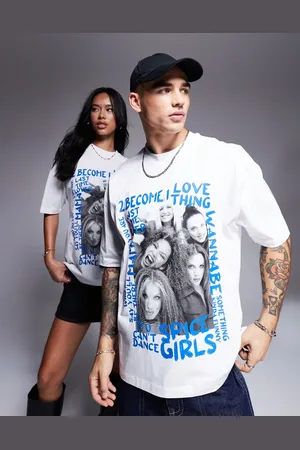 ASOS Unisex - og oversized T-shirt med officielt The Spice Girls-print