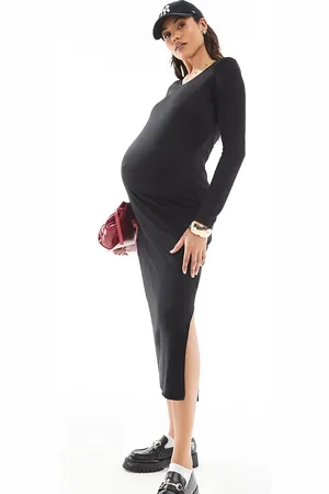 Mama;licious Mamalicious Maternity - maxikjole i blødt jersey