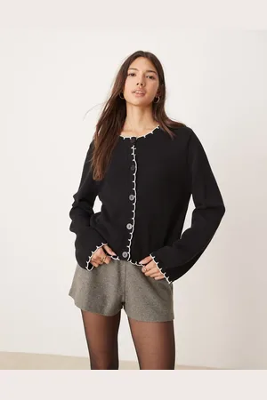 Miss Selfridge Cardigan med tæppesyning