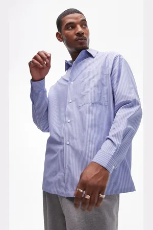 Topman Formel oversized langærmet skjorte med striber
