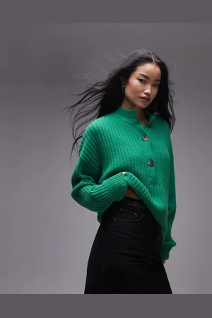 Free People Tyk trøje med kort knapstolpe