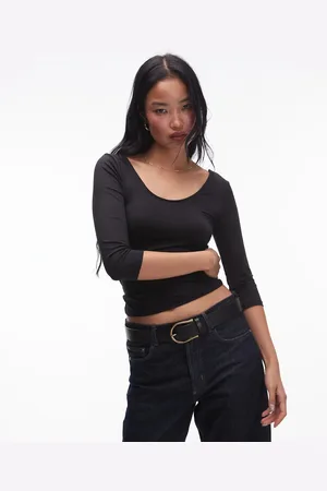 MANGO Offshoulder-top med korte ærmer