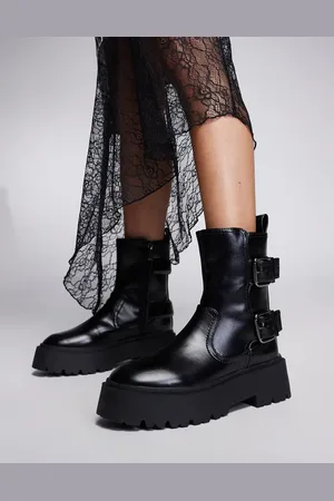 River Island Chunky og sorte bikerstøvler