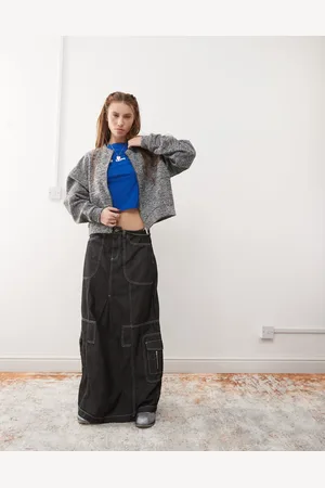 Reclaimed Bomber-cardigan med lynlås