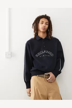 Reclaimed Rugby-sweatshirt med broderi