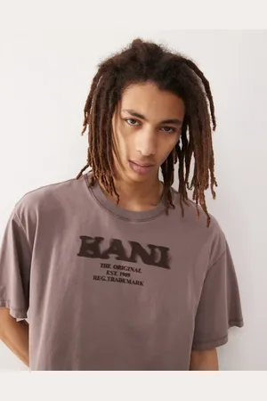 Karl Kani Grå T-shirt med retro-logo