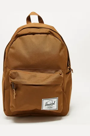 Herschel Lysebrun og klassisk rygsæk med laptop-lomme