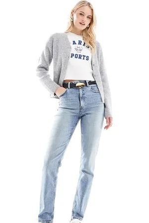 ASOS ASOS DESIGN Tall - mom-jeans med stretch i Slim Fit
