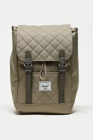 Herschel Olivengtøn mini-rygsæk i vatteret materiale-Neutral