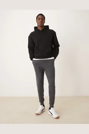 Lyle & Scott Mørkegrå skinny-joggingbukser