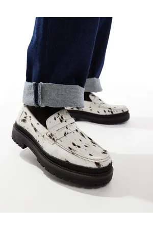ASOS Premium - Chunky loafers med kohår