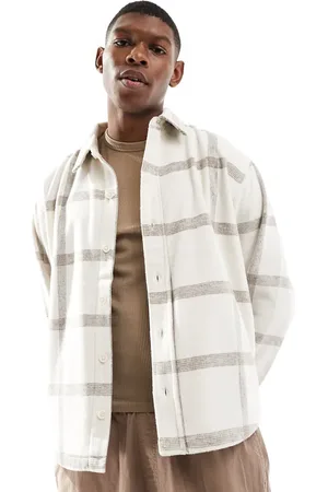 Pull&Bear Skjorte med tern i flonel