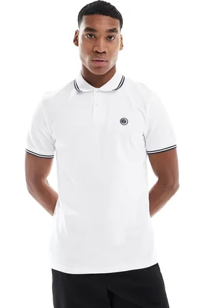 Pretty Green Poloskjorte med kontrasterende kanter og logo