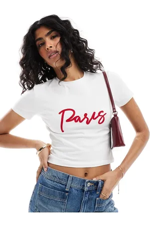 The Frolic Cropped og T-shirt med Paris-print - Kun hos ASOS