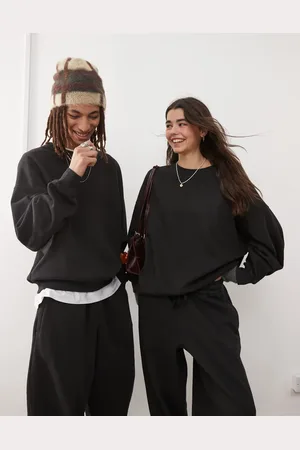 Reclaimed Unisex - oversized sweatshirt i firkantet pasform-Grå