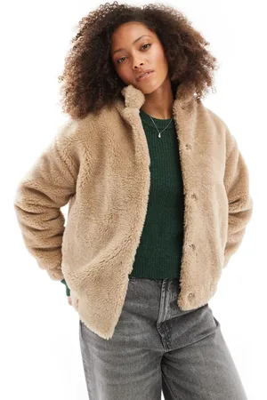 Cotton On Cotton On - bomber-jakke i teddy-Neutral