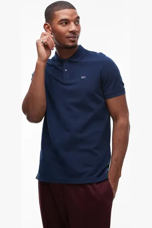 Tommy Hilfiger Essential - Marineblå smal poloskjorte