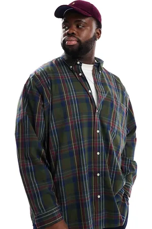 Ralph Lauren Big & Tall - skjorte med ikonlogo og tern