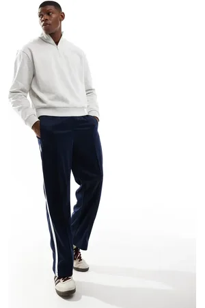 Bershka Joggingbukser med sidestriber i bred pasform