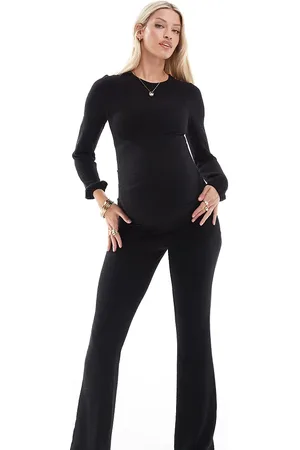 Mama;licious Mamalicious Maternity - Langærmet jerseytop med tekstur - Del af sæt