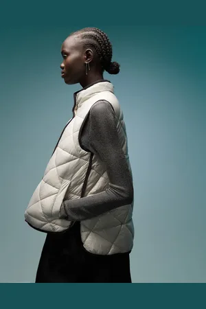 Bimba y Lola Vest med høj hals og vattering-Neutral