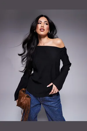 ASOS Offshoulder top med lange ærmer