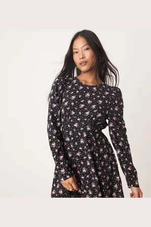 Miss Selfridge Minikjole med detalje på livstykket og -Multifarvet