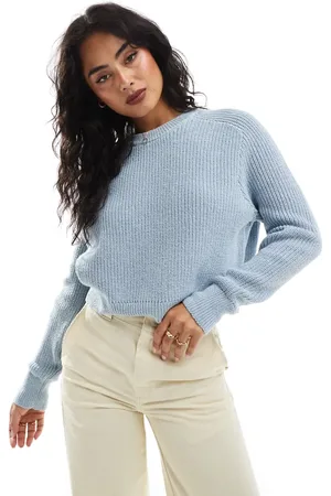 Cotton On Cotton On - Blå sweater med rund hals