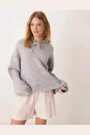 Gina Tricot Oversized hættetrøje i superblød vamset strik
