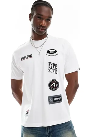 A Bathing Ape Aape By A Bathing Ape - T-shirt med logomotiv-Sort