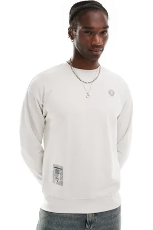 A Bathing Ape Aape by A Bathing Ape - Grå trøje med strikket logo-Sort