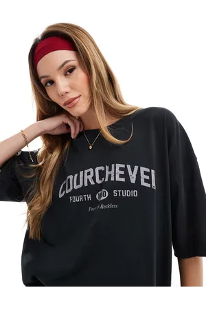 4th & Reckless X Felicia Wedin - Apres Ski - Koksgrå T-shirt med 