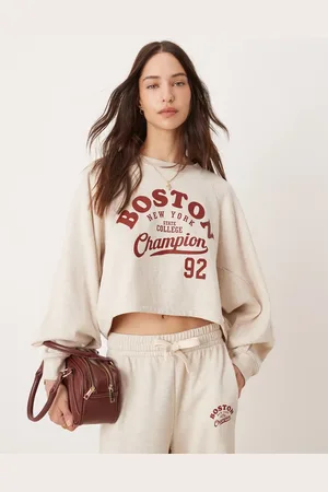 Miss Selfridge Meleret beige sweatshirt med 