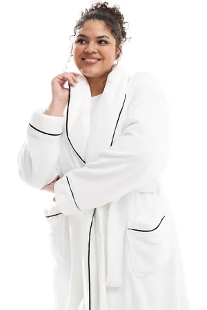 ASOS ASOS DESIGN Curve - Premium - midi-badekåbe i superblødt fleece